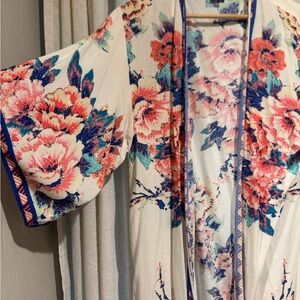 Floral Kimono with Vibrant Colors